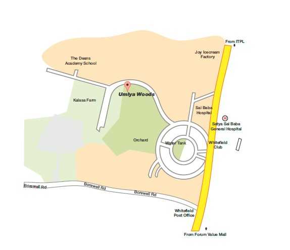 Umiya Woods Location Map