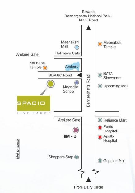 Unishire Spacio Location Map