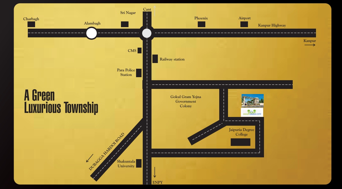 Urbanaid India Green City Location Map