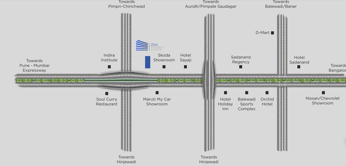 Vardaan Zen Business Center Location Map