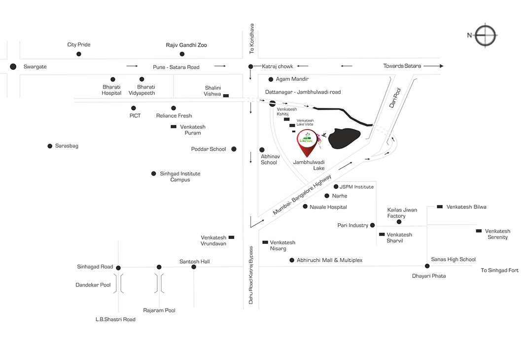 Venkatesh Lake Life Location Map