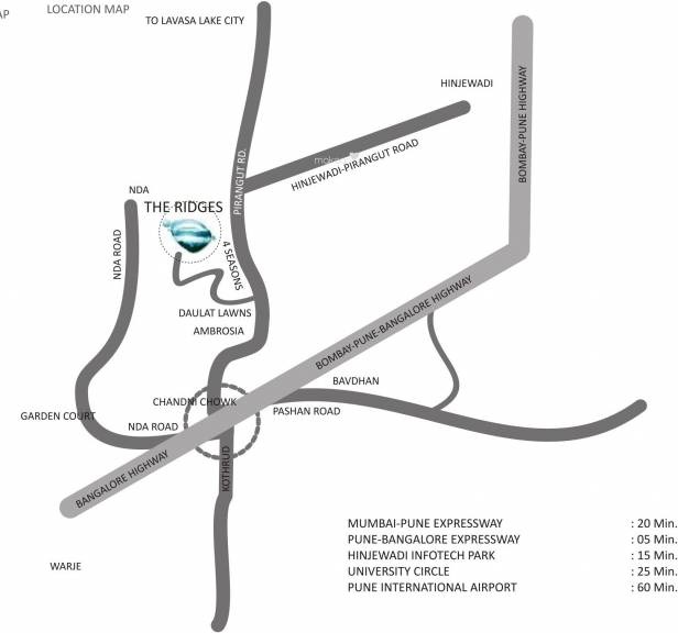 Venkateshwara The Ridges Location Map