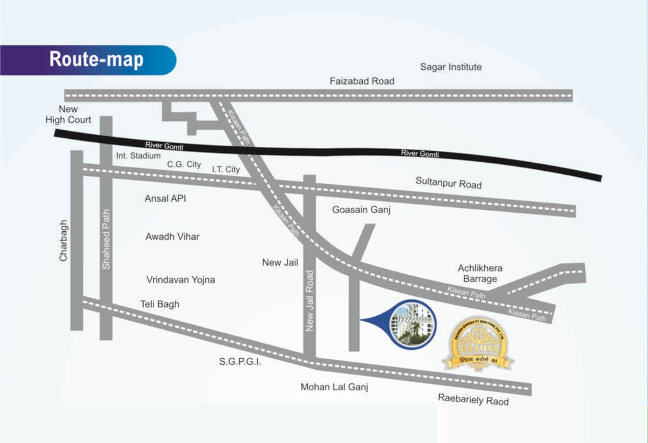 Vinayak City Location Map