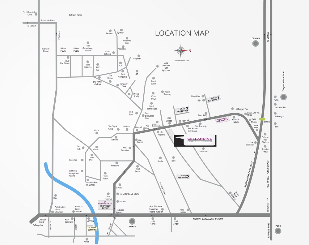 Vivansaa Cellandine Location Map