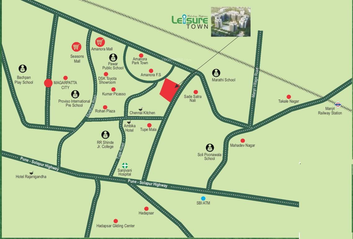 Wellwisher Leisure Town Location Map