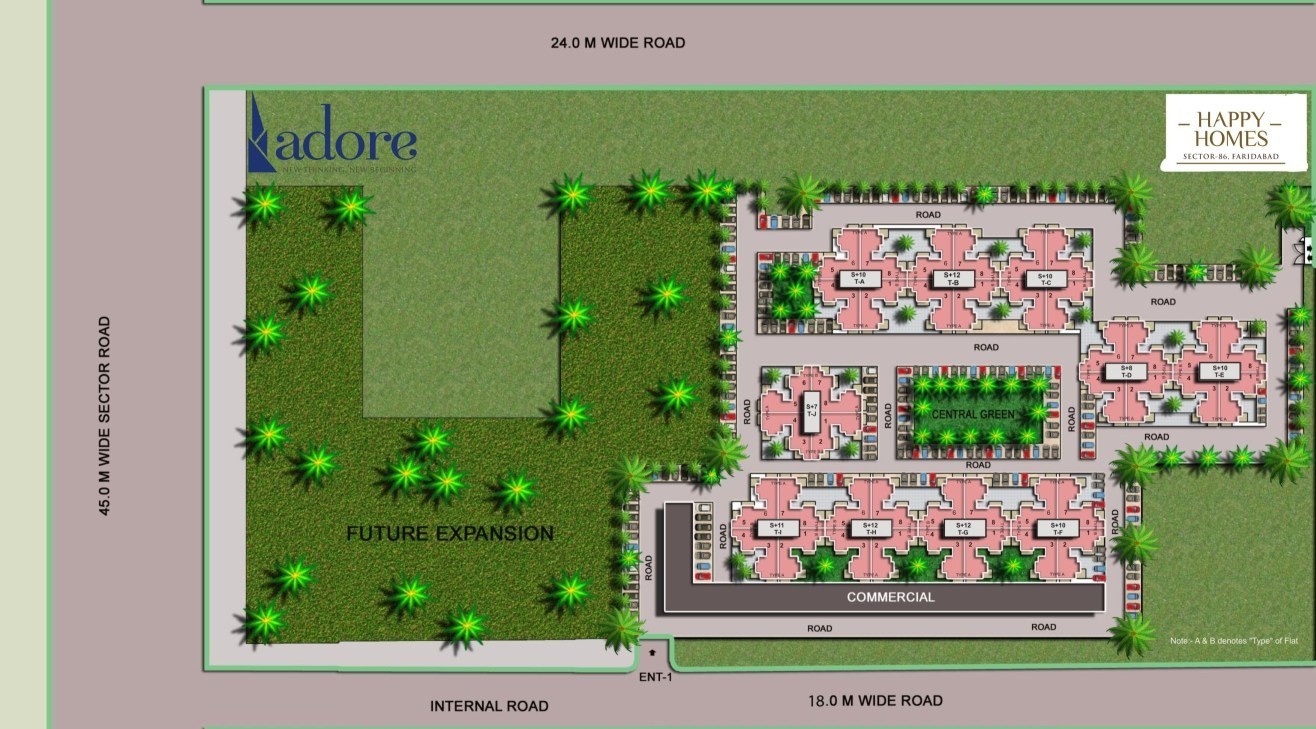 Adore Happy Homes Master Plan