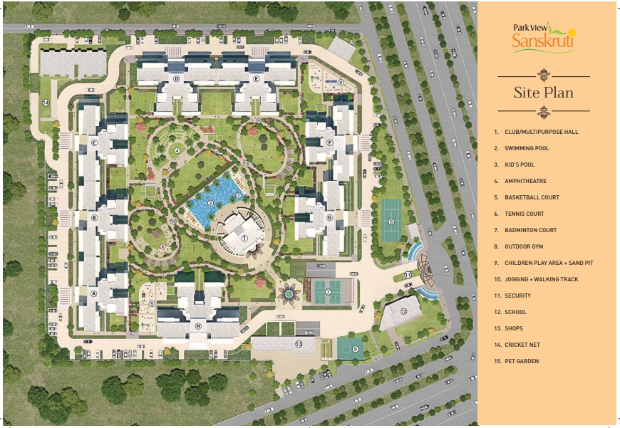 Bestech Park View Sanskruti Master Plan