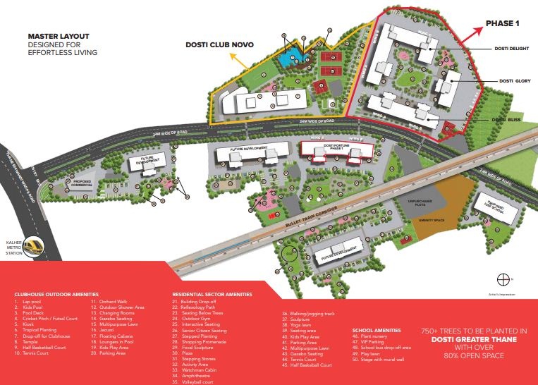 Dosti Greater Thane Master Plan