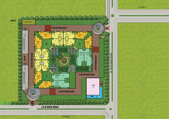 Radhey Casa Greens Exotica Master Plan