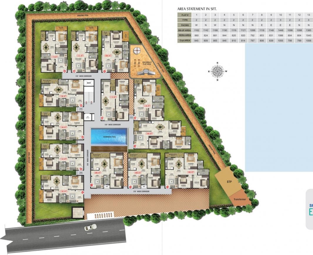 Ss Sai Balaji Emerald Realty Master Plan